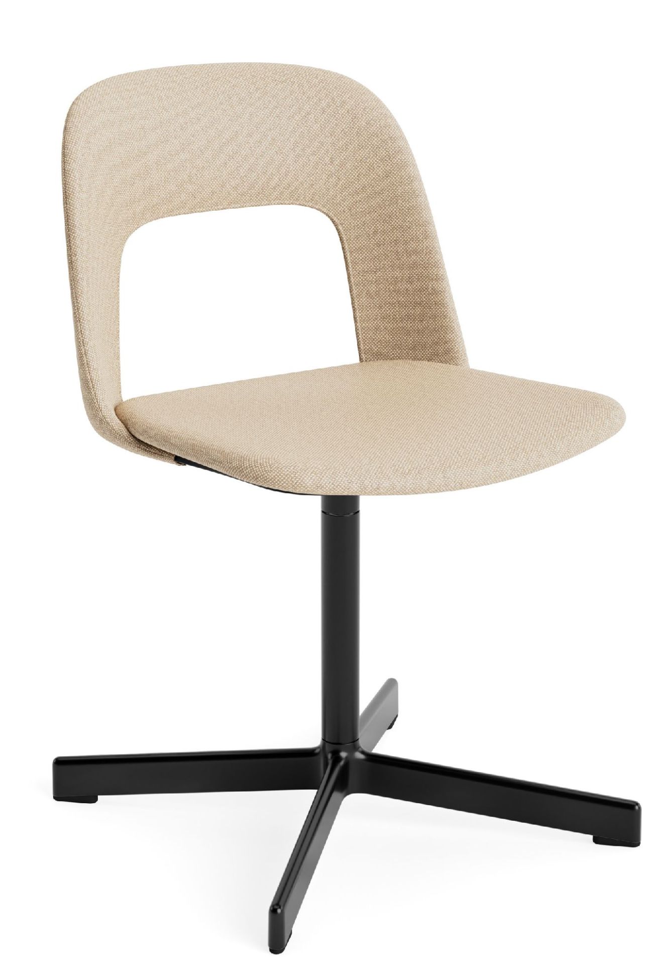 Layout Side Chair 134 stoel met vierpotig draaivoet van Hay