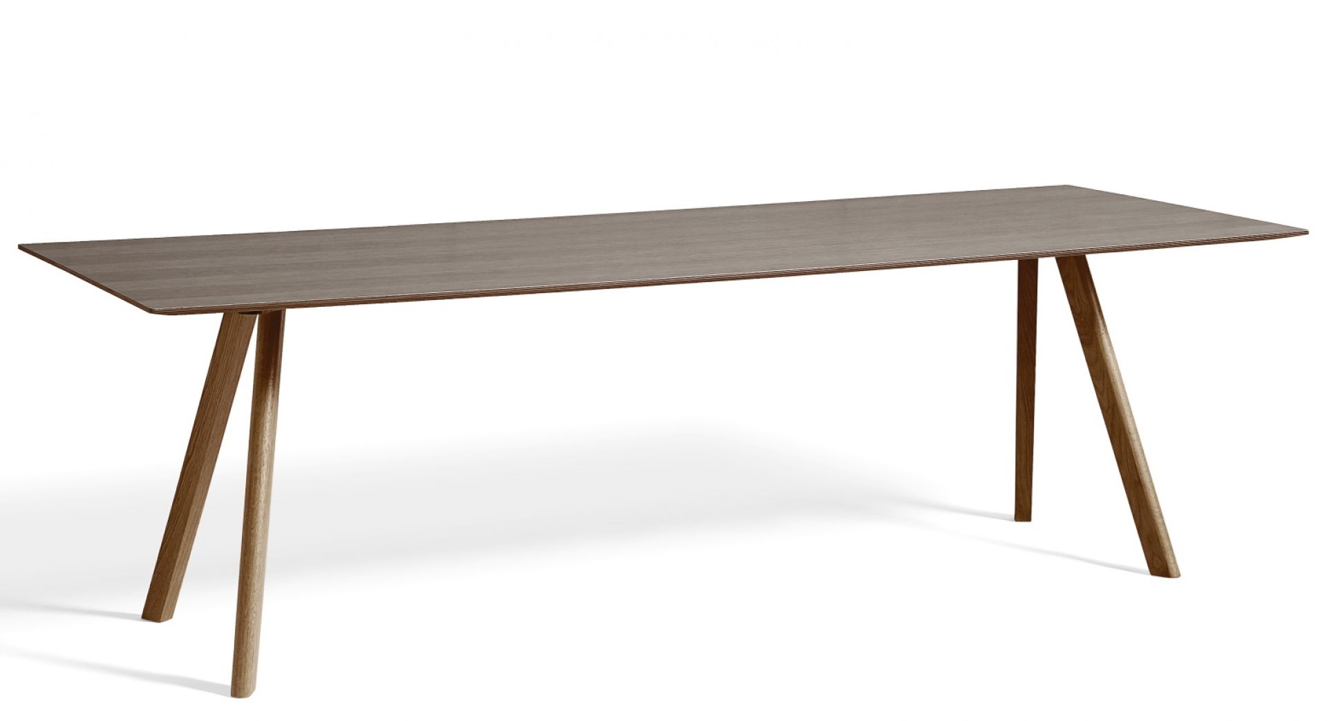 Copenhague Tisch CPH 30 von Hay, Esstisch mit Holzplatte und Holzbeinen, 250x90 cm.