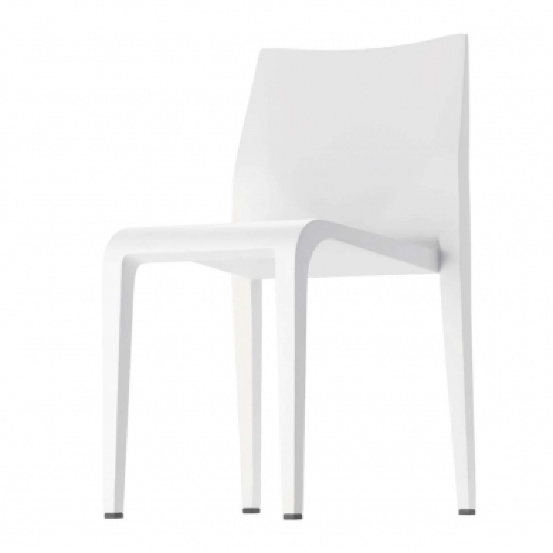Weißer Laleggera Stuhl 301 von Alias, moderner Designstuhl für Esszimmer und Wohnbereich.