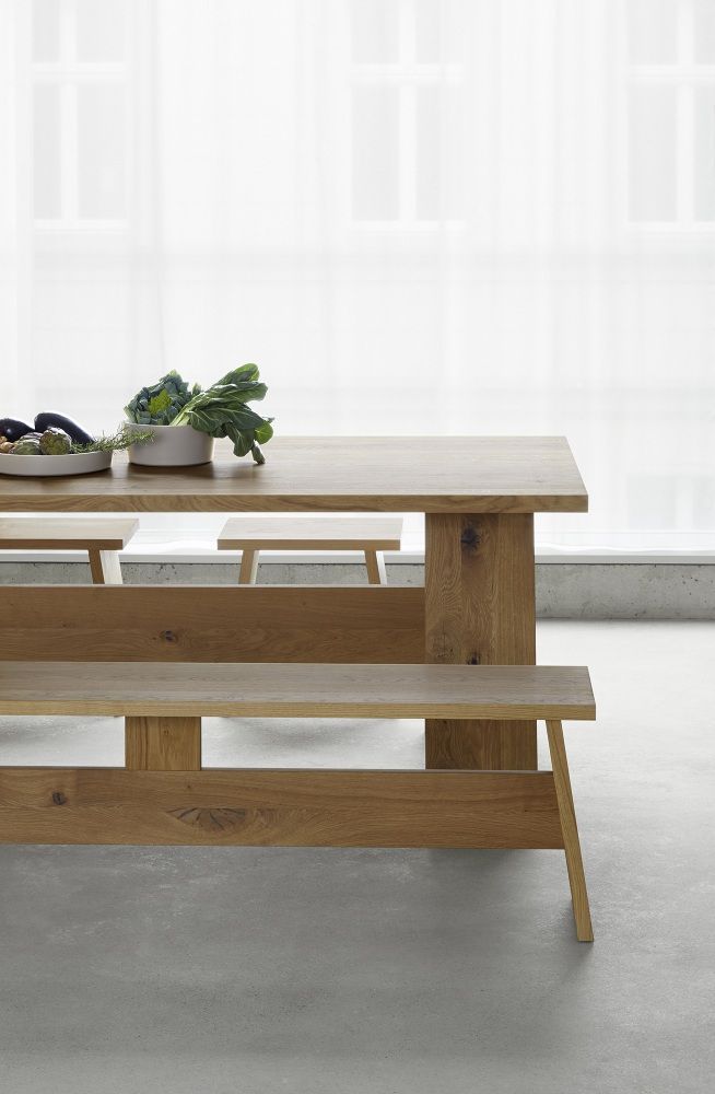 DC01 Fayland-tafel, eikenhout, geolied, e15
