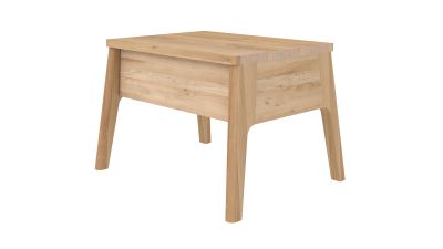 Air Nachttisch aus Eiche von Ethnicraft: Moderner Nachttisch mit Schublade und schlanken Beinen.