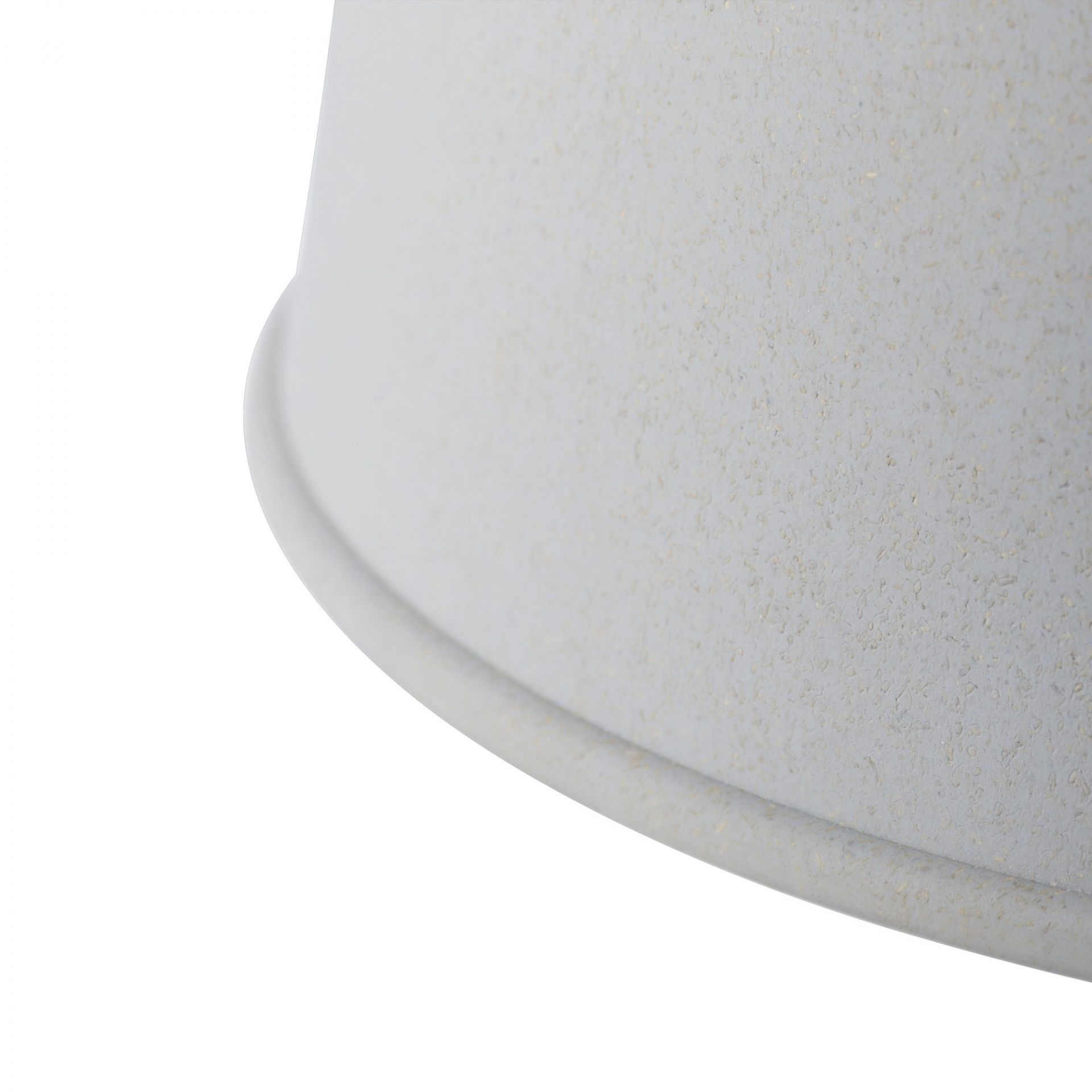 Detailaufnahme der grauen Muuto Grain Pendelleuchte mit feiner Textur und minimalistischem Design.