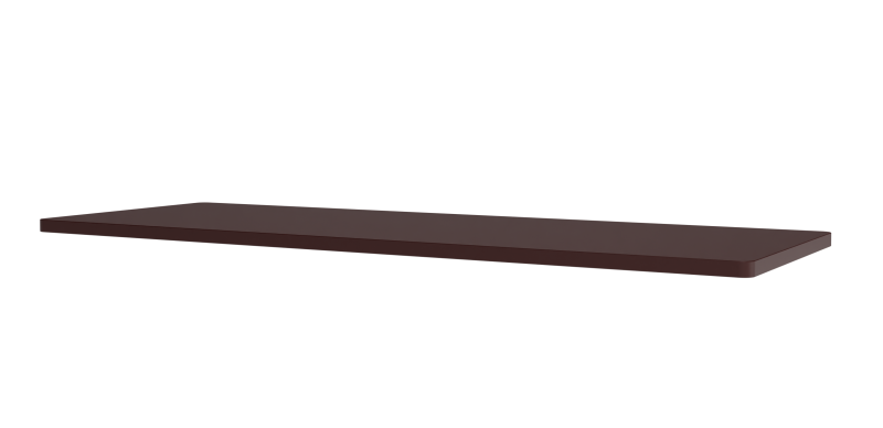 Braune Panton Wire Abdeckplatte von Montana, 70 cm breit, für modulare Regalsysteme und Möbel.
