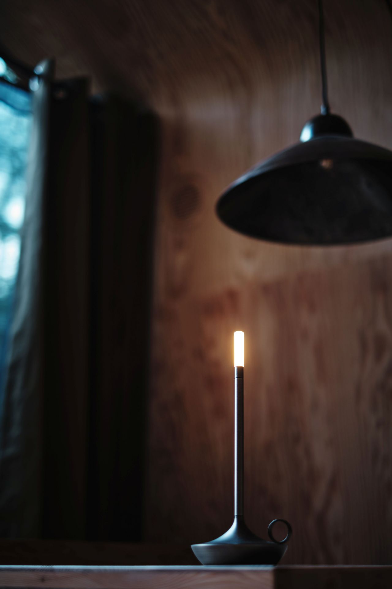 Wick draagbare acculamp / tafellamp met USB, Graypants-kleur