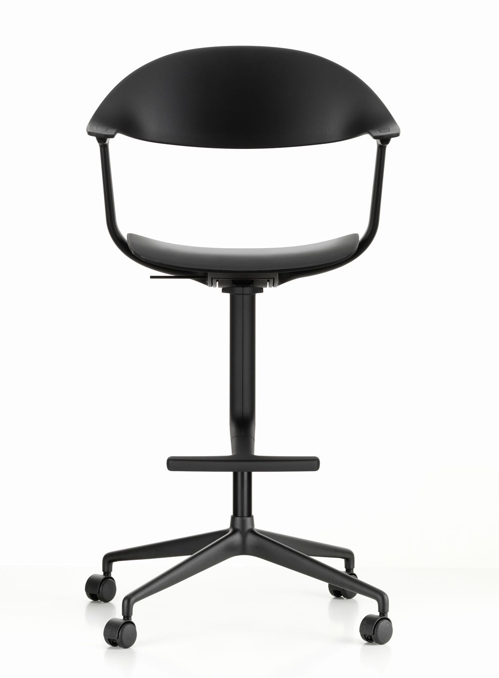 Mynt High draaistoel zitting/rugleuning van kunststof Vitra