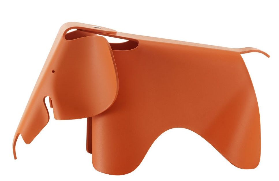 Eames Elephant-kruk RE Vitra Rood Oranje