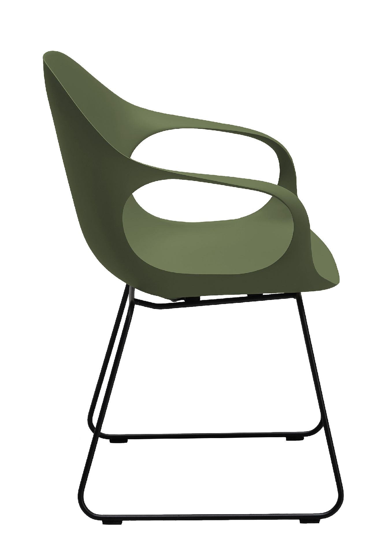 Elephantino fauteuil met sledepoten van KRISTALIA