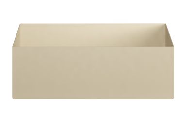 Arturo Shelf Box von novoform, eine offene, beigefarbene Regalbox zur Wandmontage oder zum Stellen.