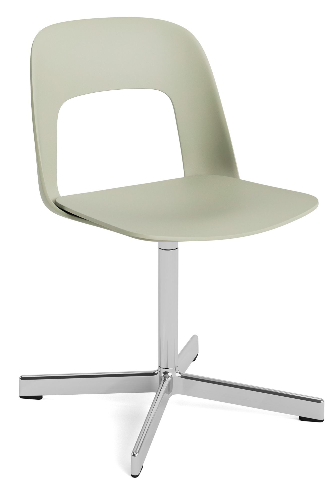 Layout Side Chair 131 stoel met vierpotig draaivoet van Hay