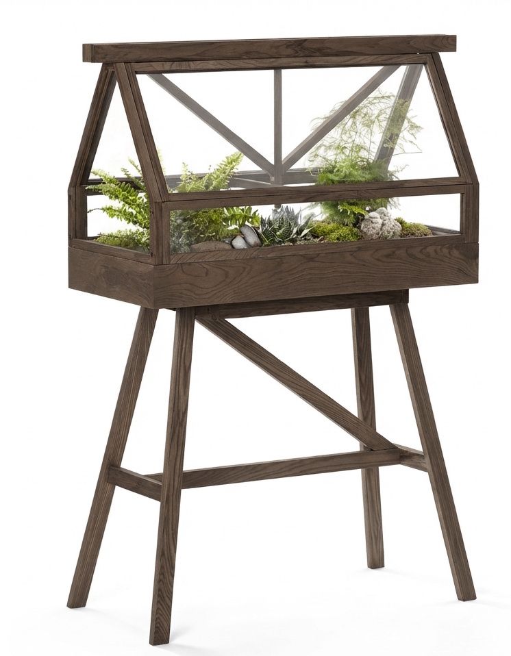 Greenhouse-kas Design House Stockholm donker essenhout