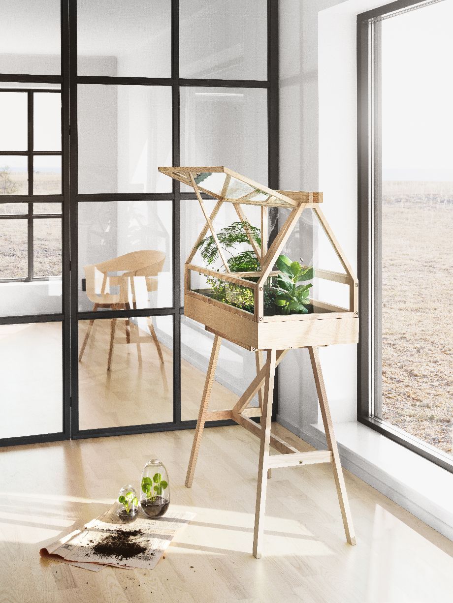 Greenhouse-kas Design House Stockholm donker essenhout