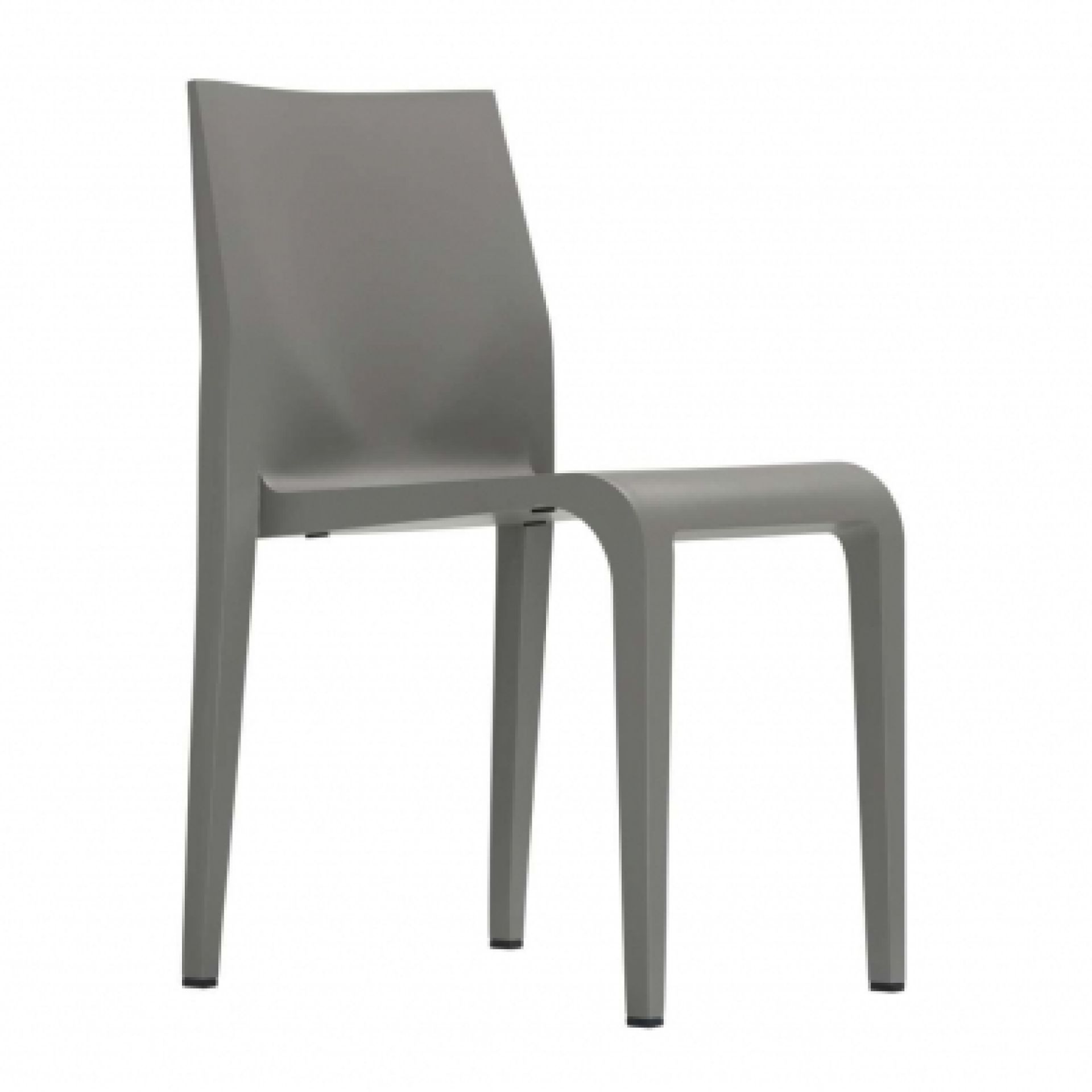 Grauer Laleggera Stuhl von Alias: Moderner Designstuhl aus Kunststoff für Esszimmer und Wohnbereich.