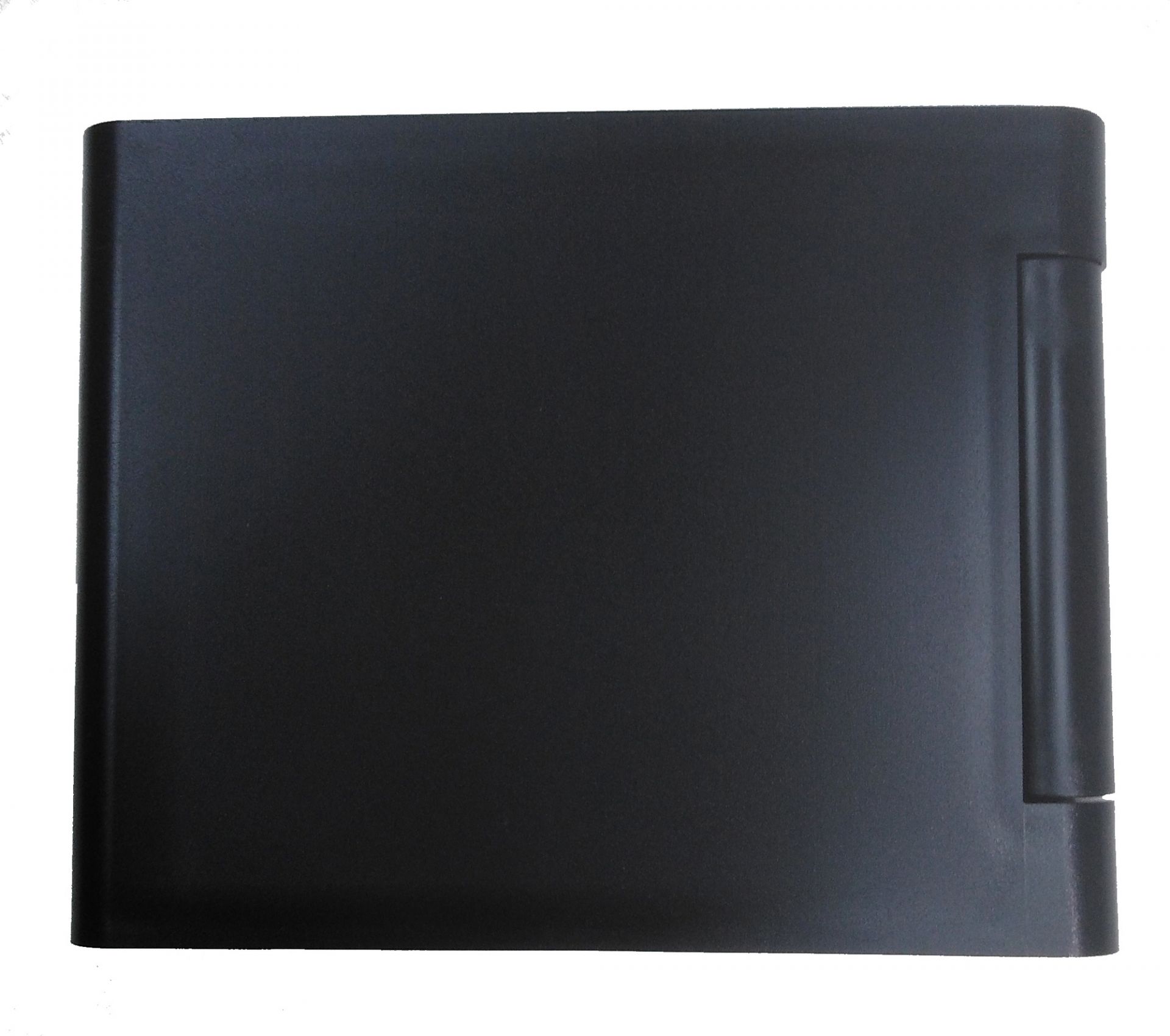 Schwarze Kartell Bookworm Buchstütze, modernes Design für Bücherregale und Wohnzimmer, Nahaufnahme.