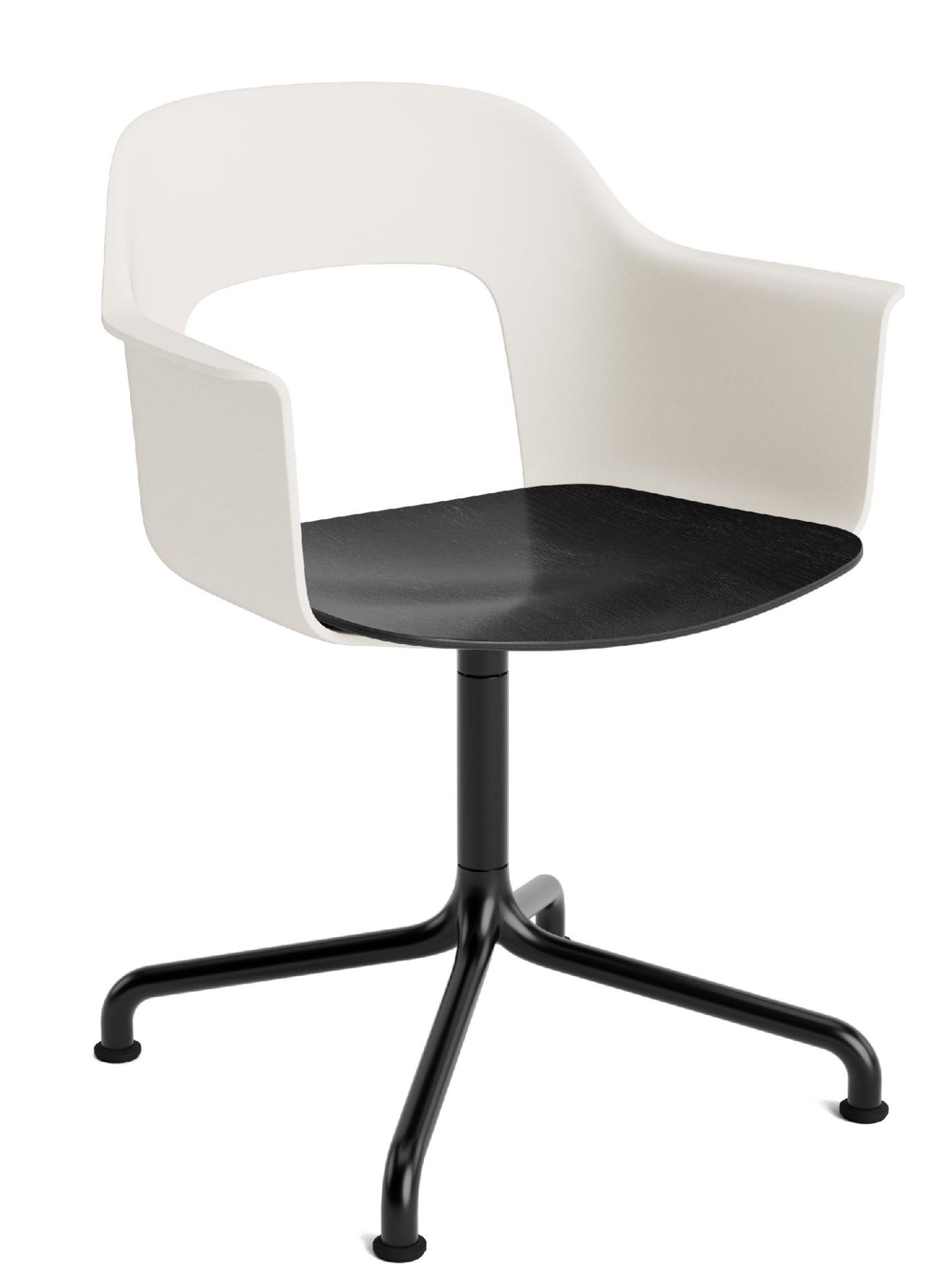 Layout Armchair 252 Fauteuil met 4-sterrenvoet, draaivoet met gebogen kruis Hay
