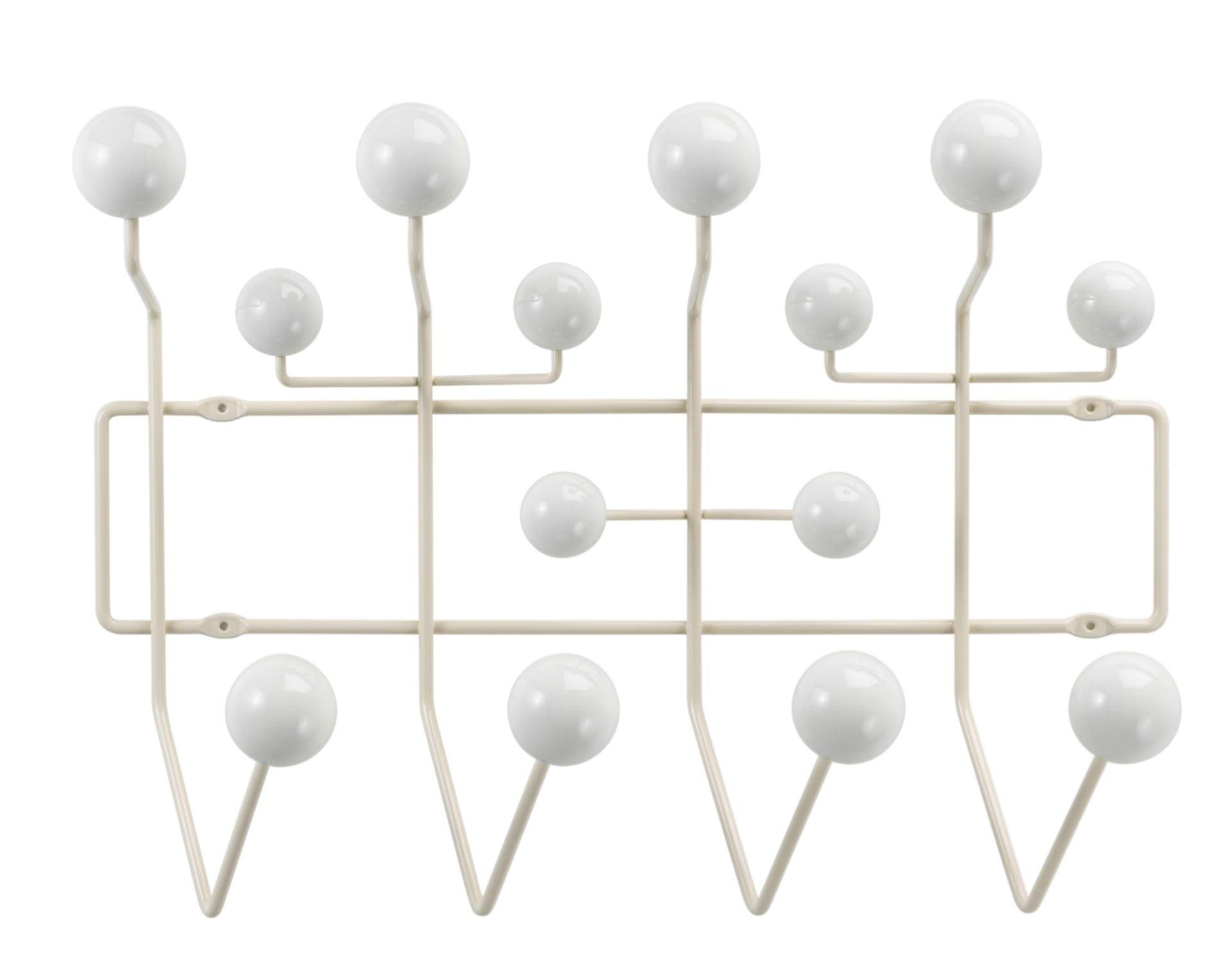 Eames Hang it all kapstok Warmwit Vitra