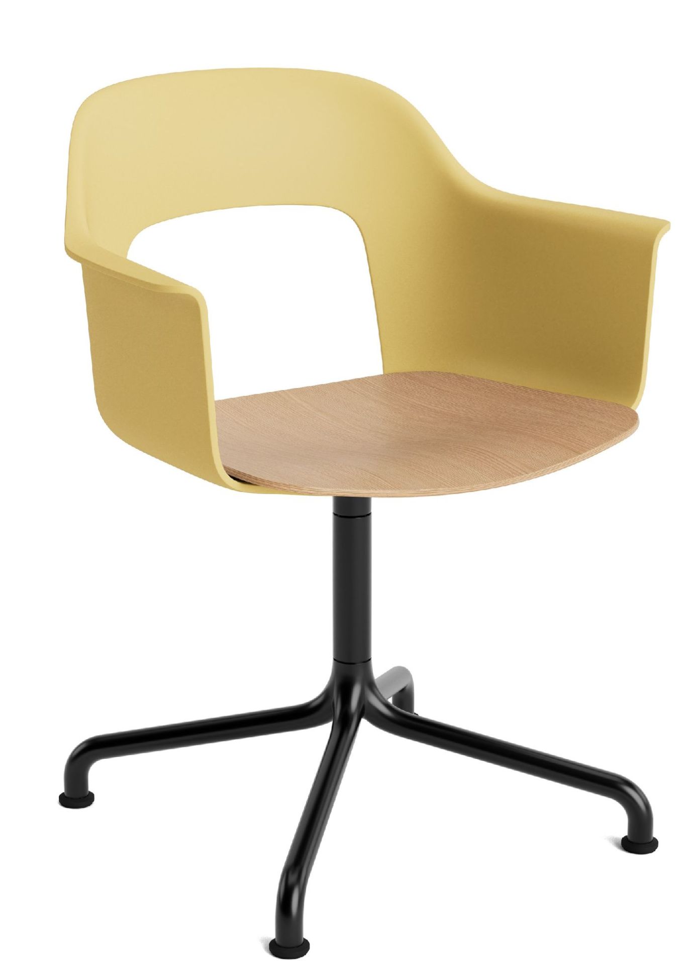 Layout Armchair 252 Fauteuil met 4-sterrenvoet, draaivoet met gebogen kruis Hay