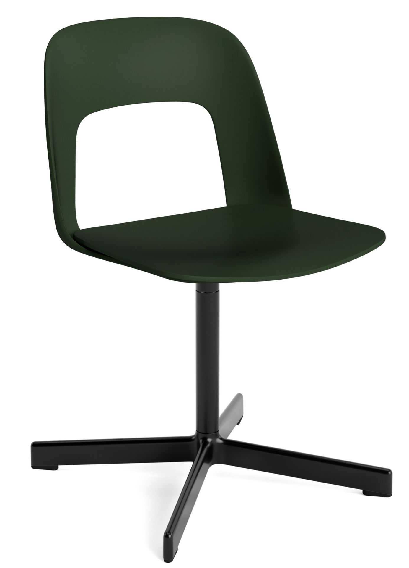 Layout Side Chair 131 stoel met vierpotig draaivoet van Hay