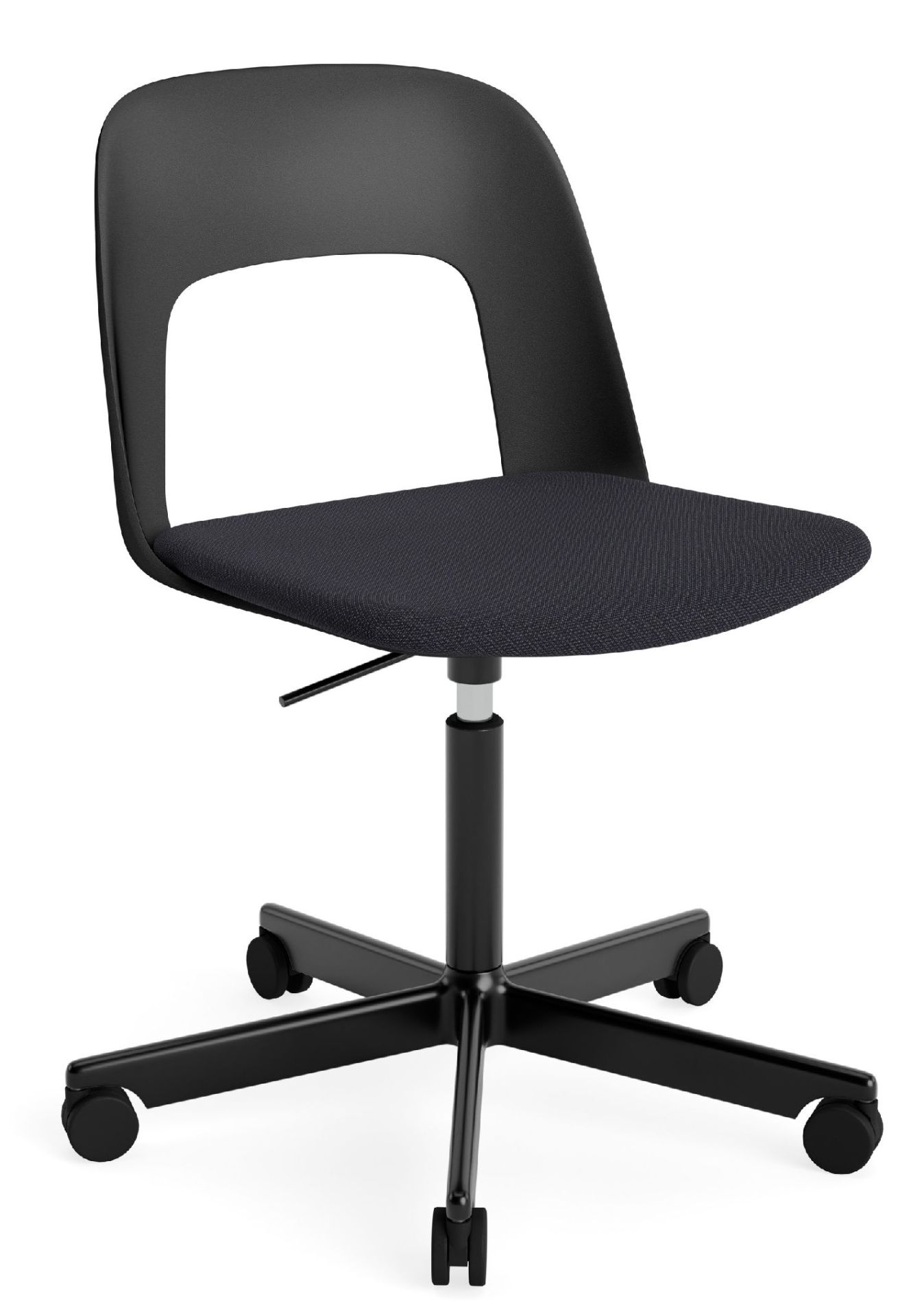 Layout Side Chair 143 stoel met vijfpoot en draaivoet van Hay