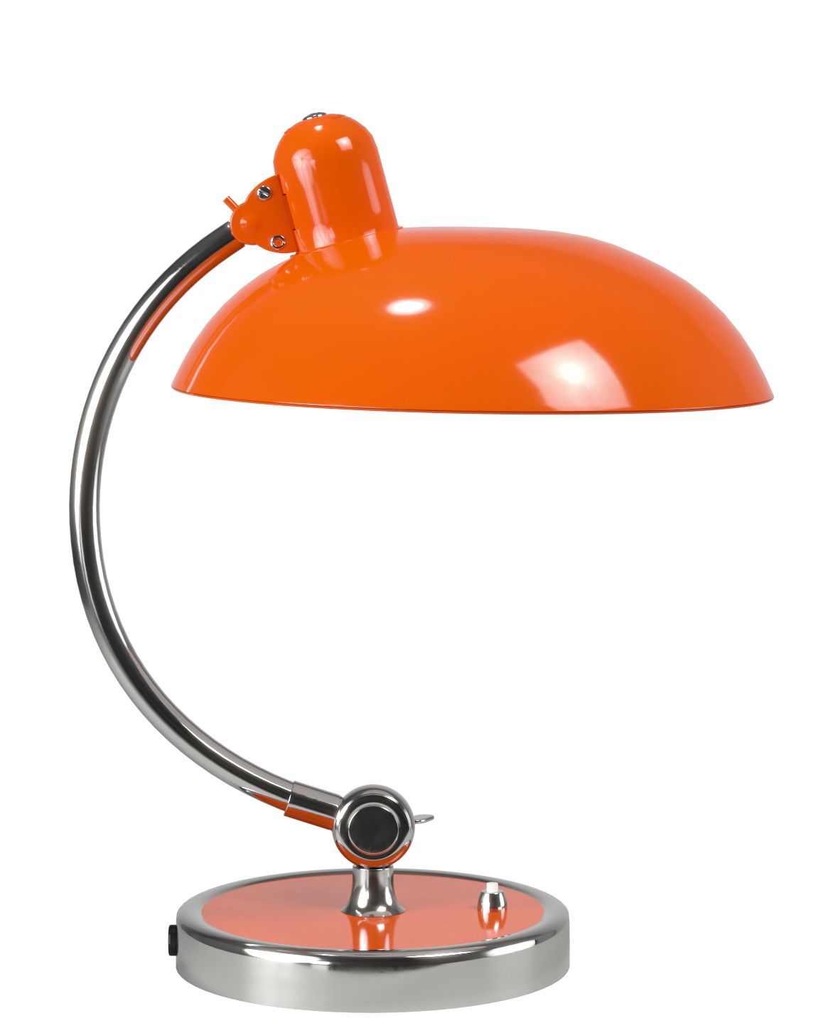 Kaiser idell 6631 T Tischleuchte in Reinorange, eine Design-Ikone für stilvolle Beleuchtung.