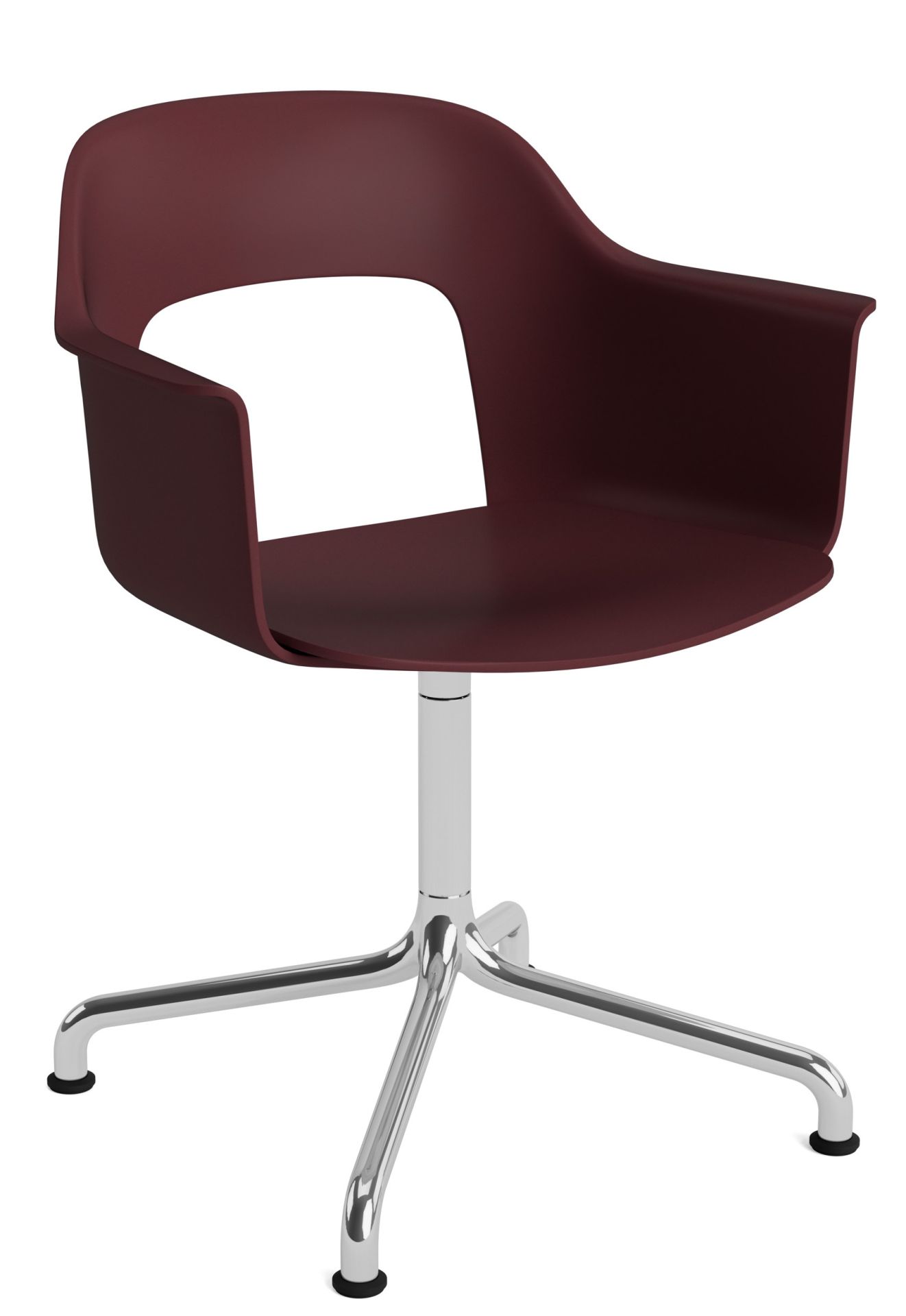Layout Armchair 251 Fauteuil met 4-sterrenvoet, draaivoet met gebogen voetkruis Hay
