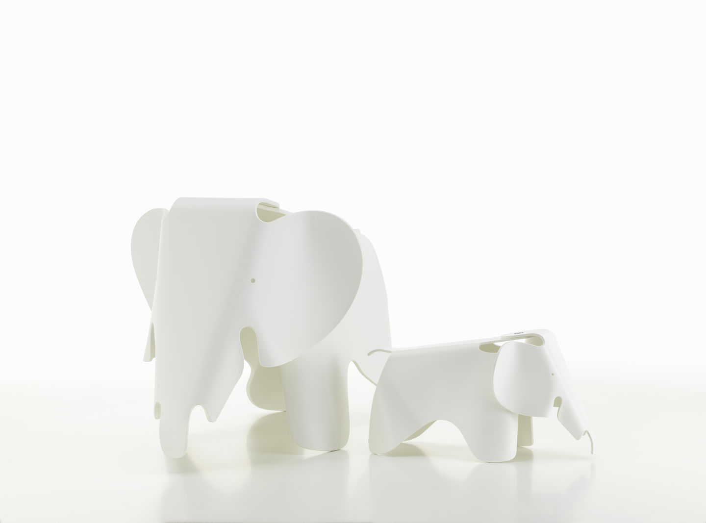 Eames Elephant Small klein RE Vitra Wit