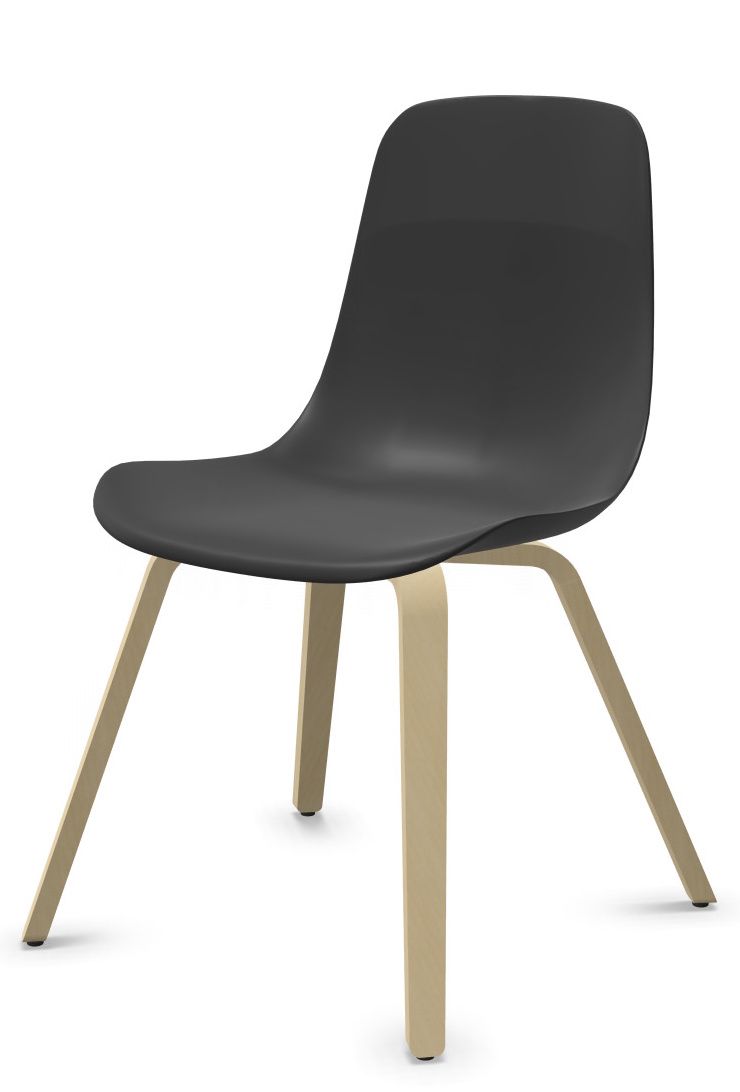 Elephantino-stoel met houten frame van KRISTALIA