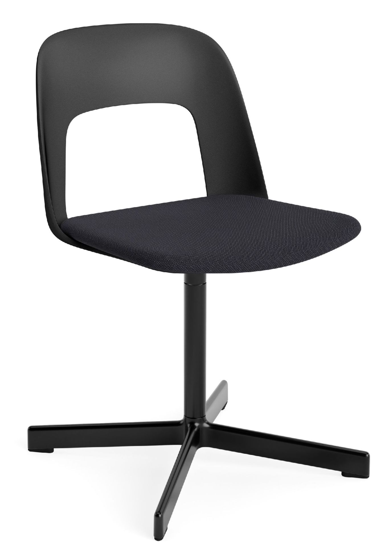 Layout Side Chair 133 stoel met vierpotig draaivoet van Hay