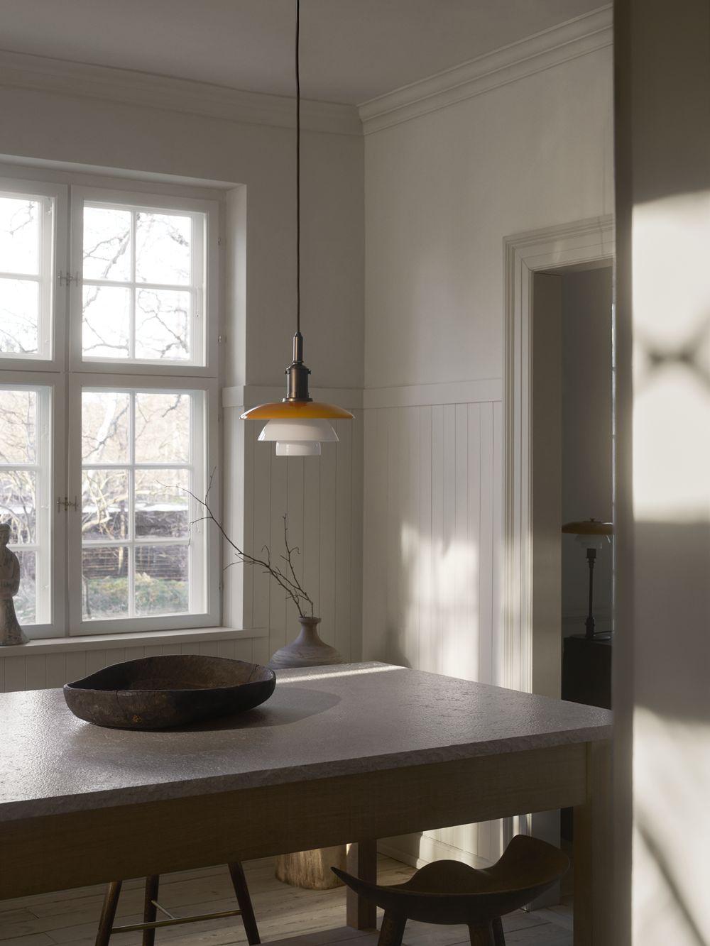 PH 3/3 Hanglamp Centenary Edition Amber/Opal White Louis Poulsen