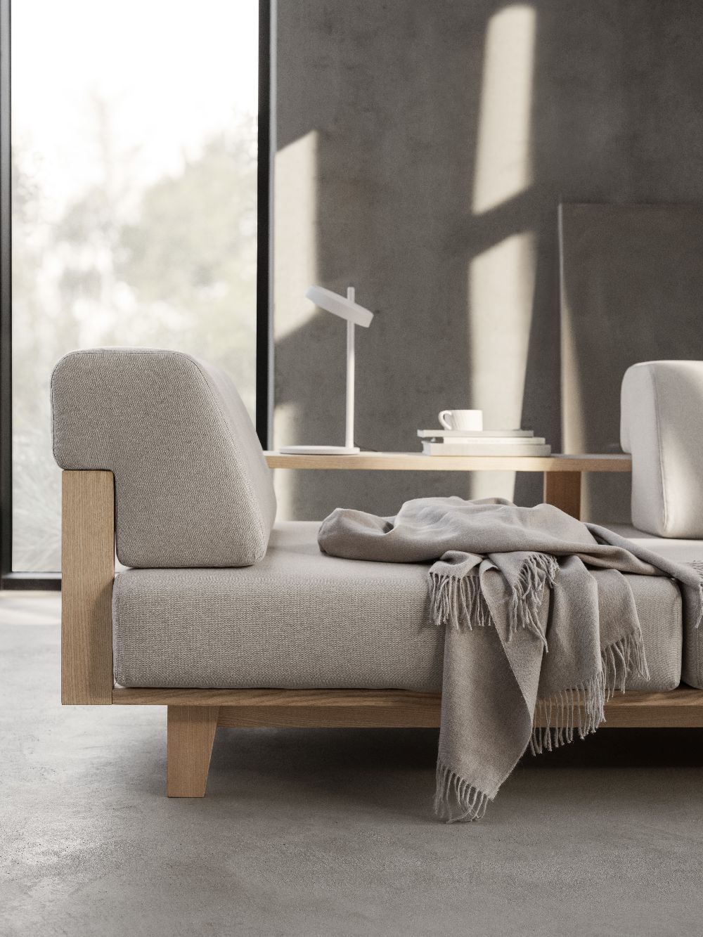 Houten bank / slaapbank Softline