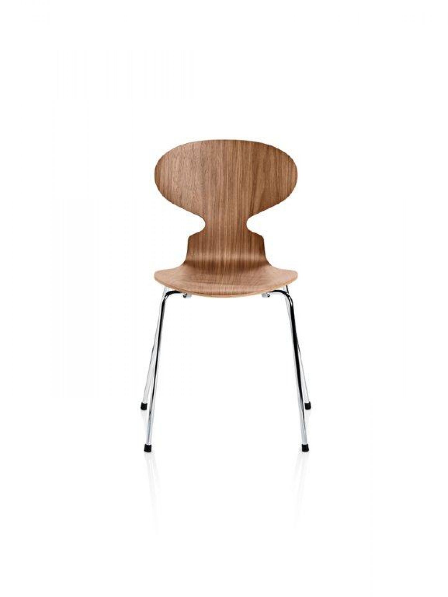 Die Ameise Stuhl von Fritz Hansen, Modell 3100 mit 3-Bein Gestell, Holzoptik.