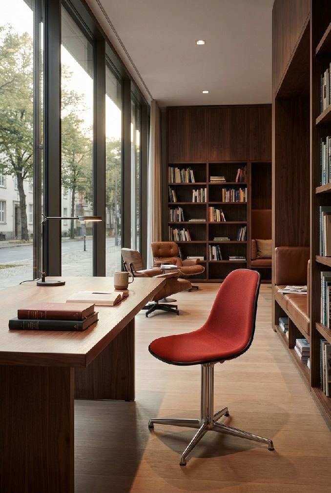Eames Plastic Side Chair DSL RE stoel, volledig gestoffeerd, Vitra