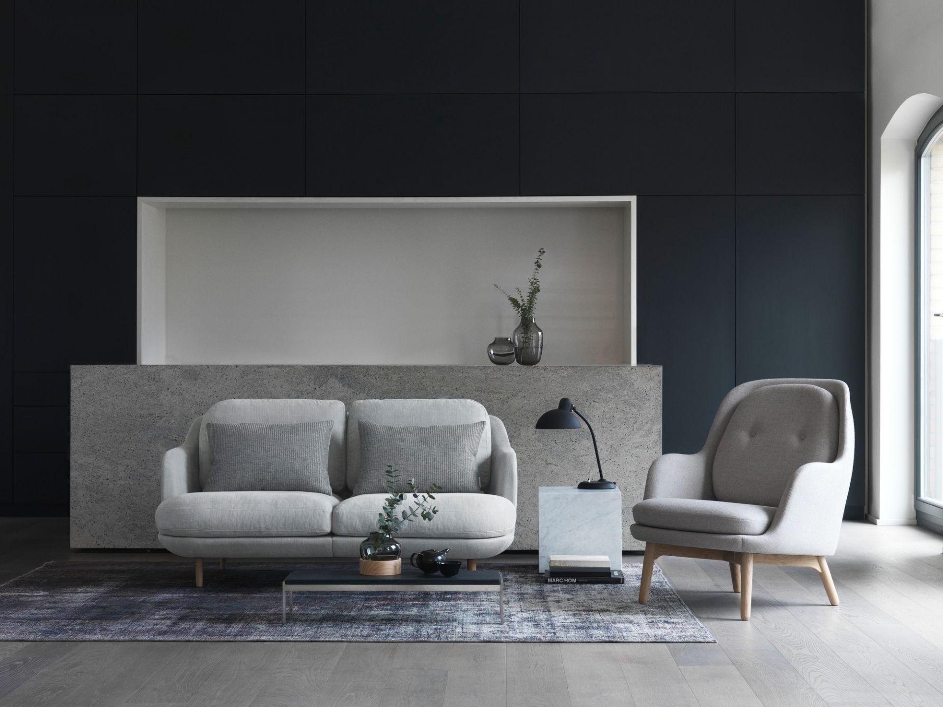6556 T Tafellamp KAISER idell Fritz Hansen matzwart