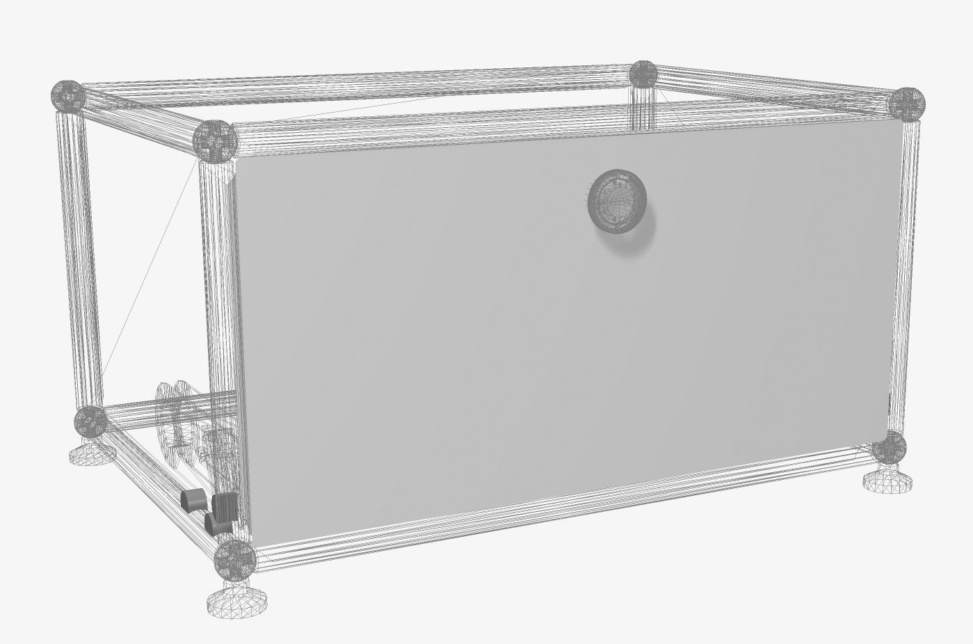 USM Haller Türblatt Ersatzteil 50x25 cm, ohne Beschläge und Griff, als Einzelstück.