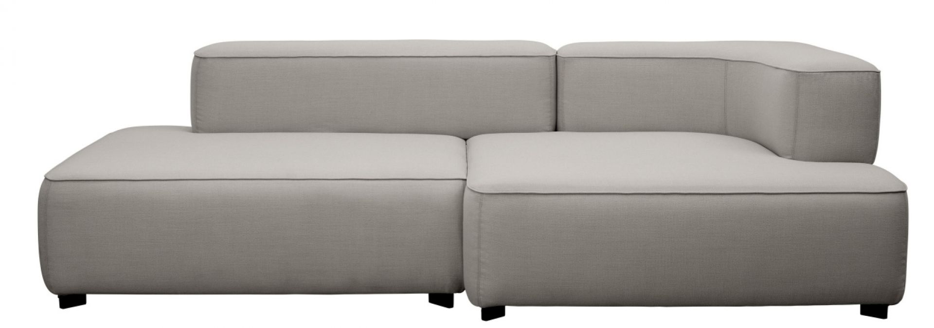 Helles Alphabet Sofa 2-Sitzer mit Armlehne rechts von Fritz Hansen, modernes modulares Design.