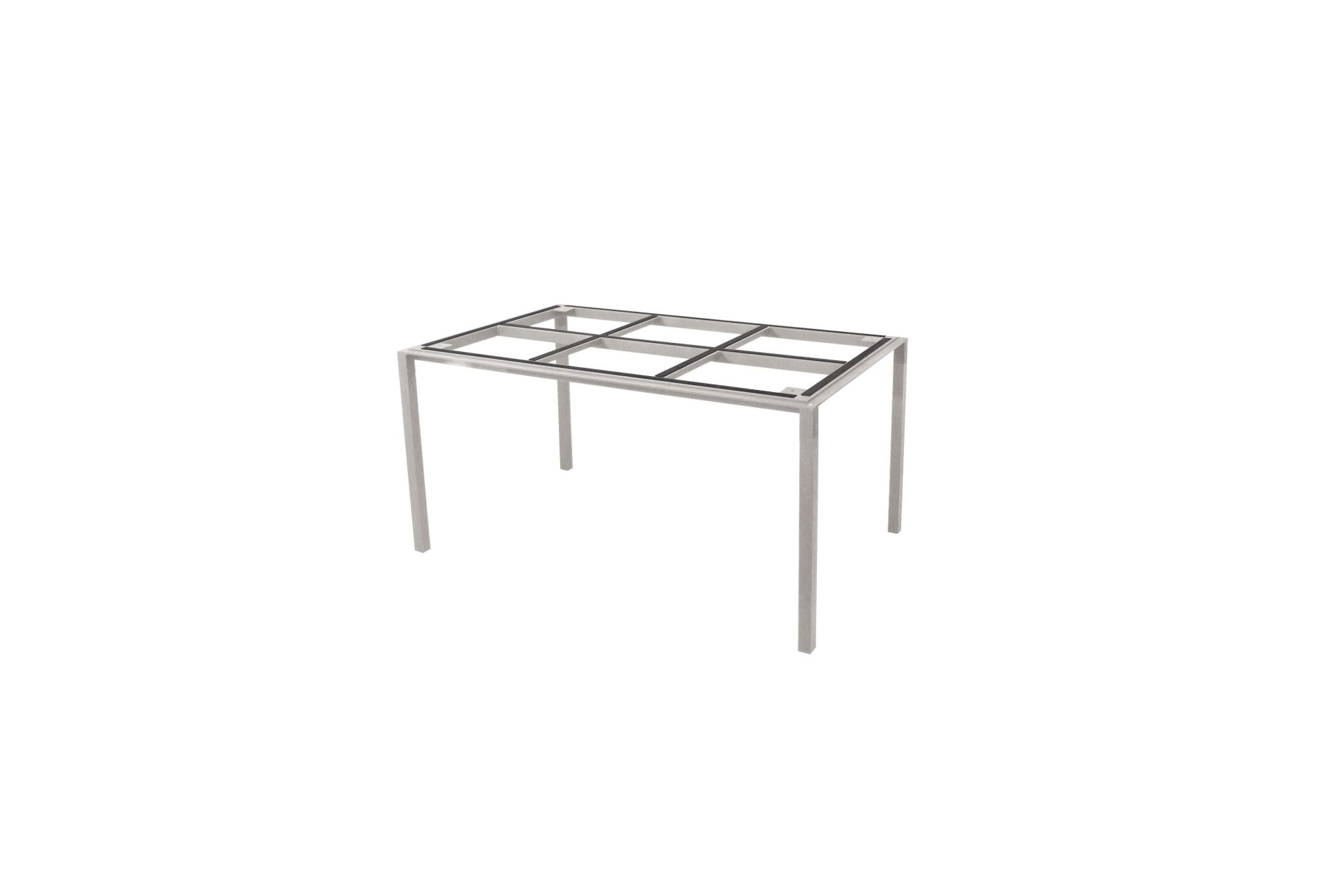 Cane-Line Pure Outdoor Esstisch Gestell aus Aluminium, modern und stabil.