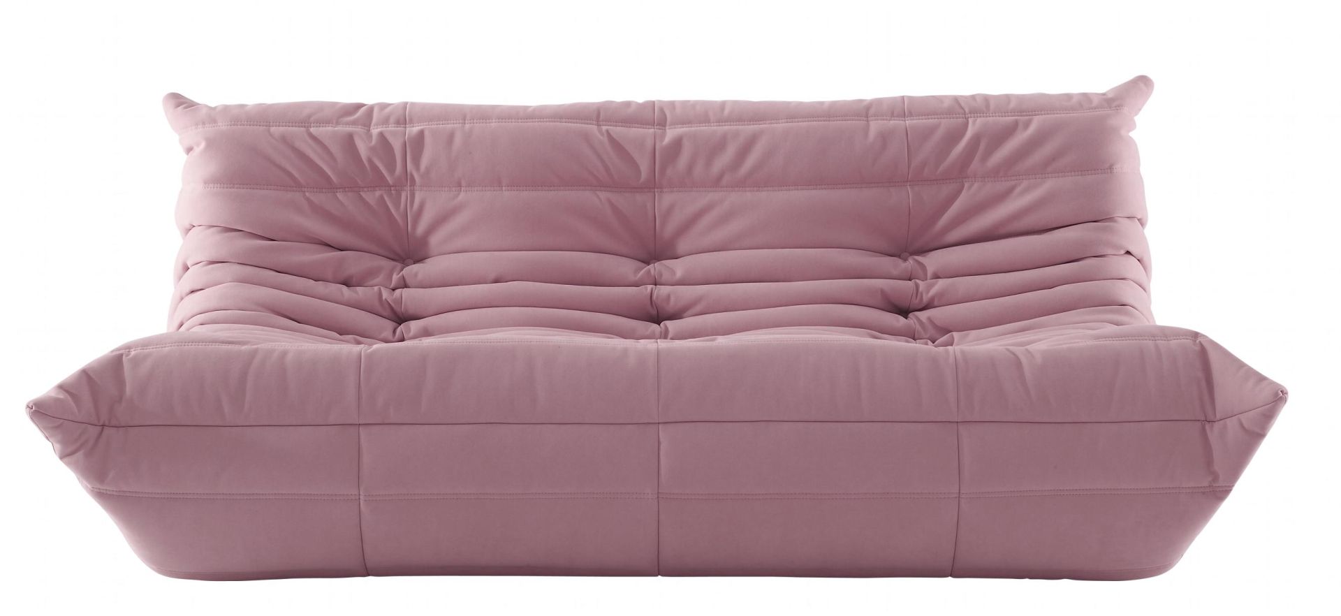 Togo 3-Sitzer Sofa von ligne roset in Rosa, modernes Design Polstermöbel für Wohnzimmer.
