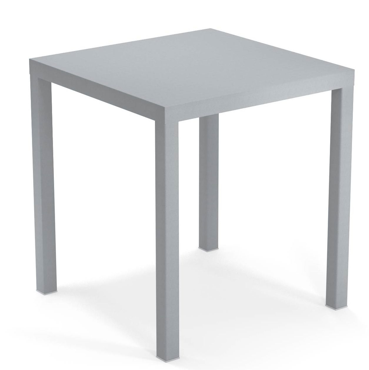 Quadratischer, grauer Nova Tisch von Emu für den Außenbereich, ideal für Garten und Terrasse.