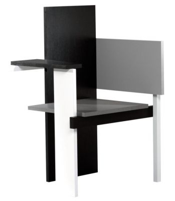 Berlin Stuhl: Moderner Design Stuhl in Schwarz, Weiß und Grau für stilvolles Wohnen.