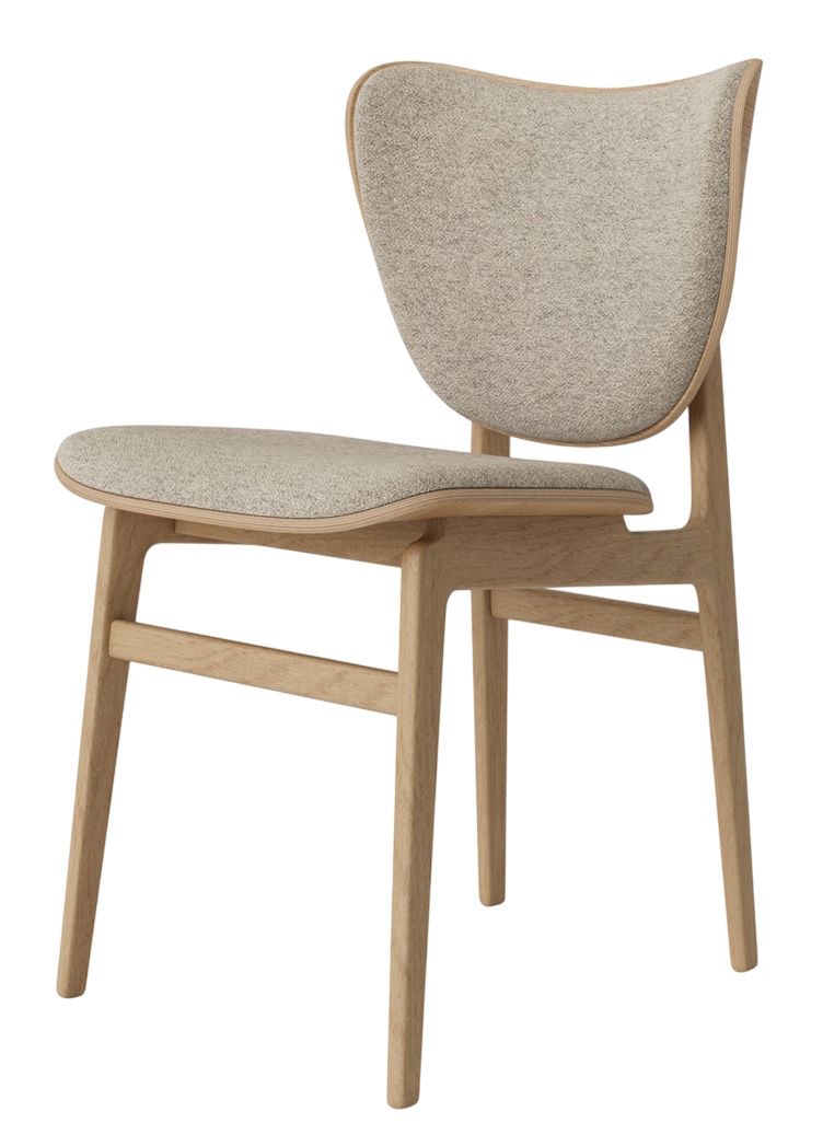 Elephant Dining Chair stoel met bekleding aan de voorkant NORR11