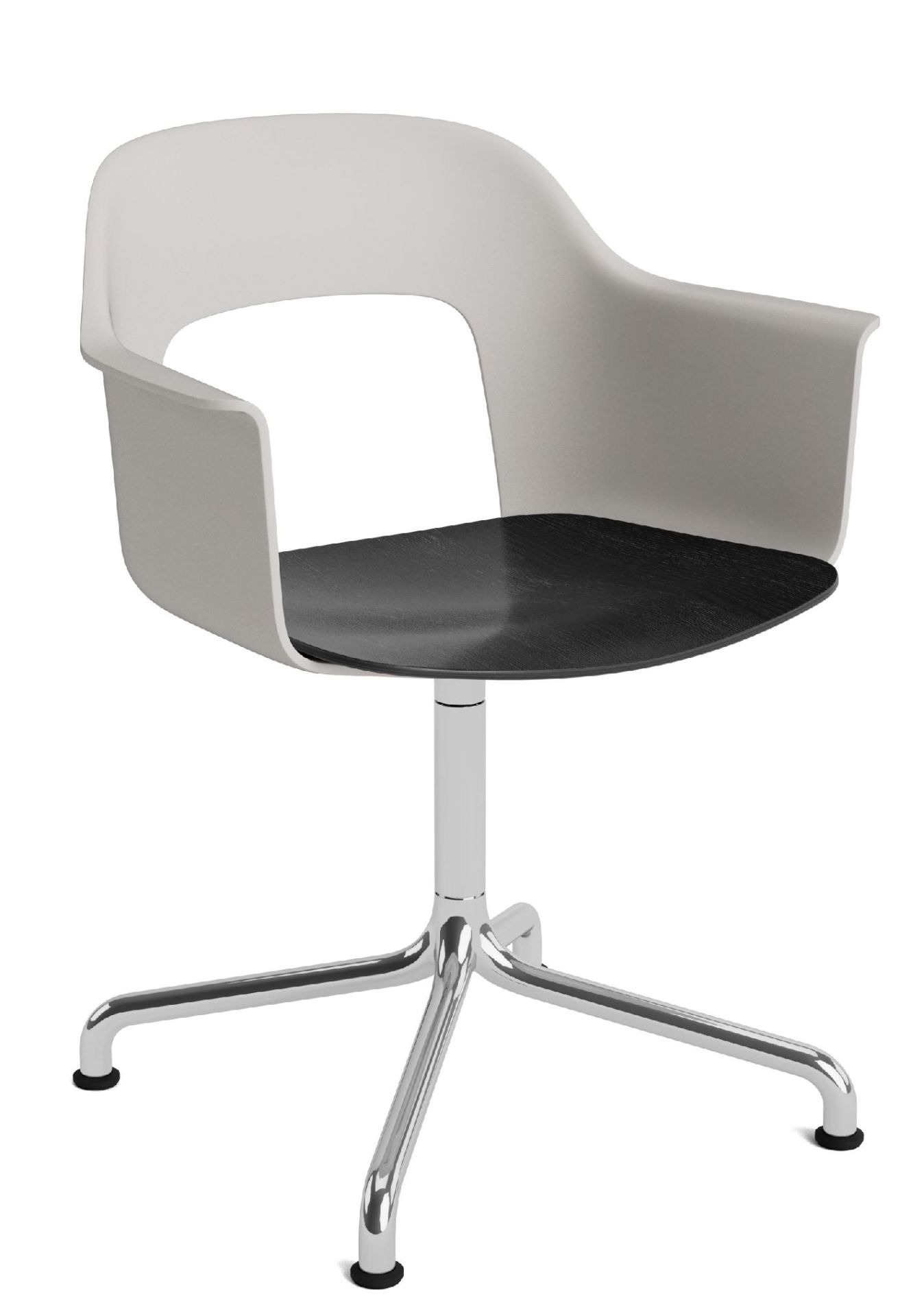 Layout Armchair 252 Fauteuil met 4-sterrenvoet, draaivoet met gebogen kruis Hay