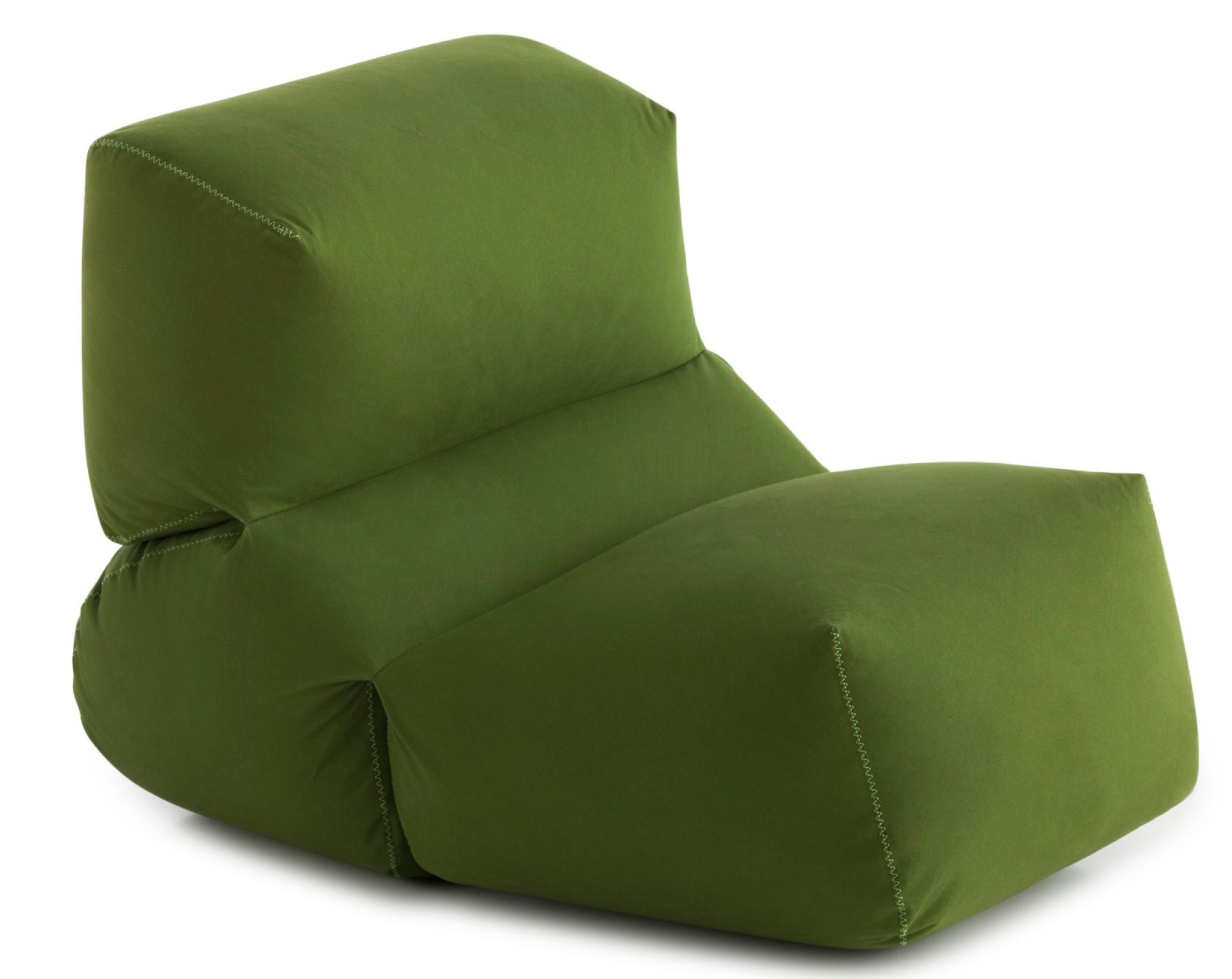 Grapy Sitzkissen in Grün: Bequemes Baumwoll-Sitzkissen für Wohnzimmer und Entspannung. Gemütlicher Bodenkissen-Sessel.