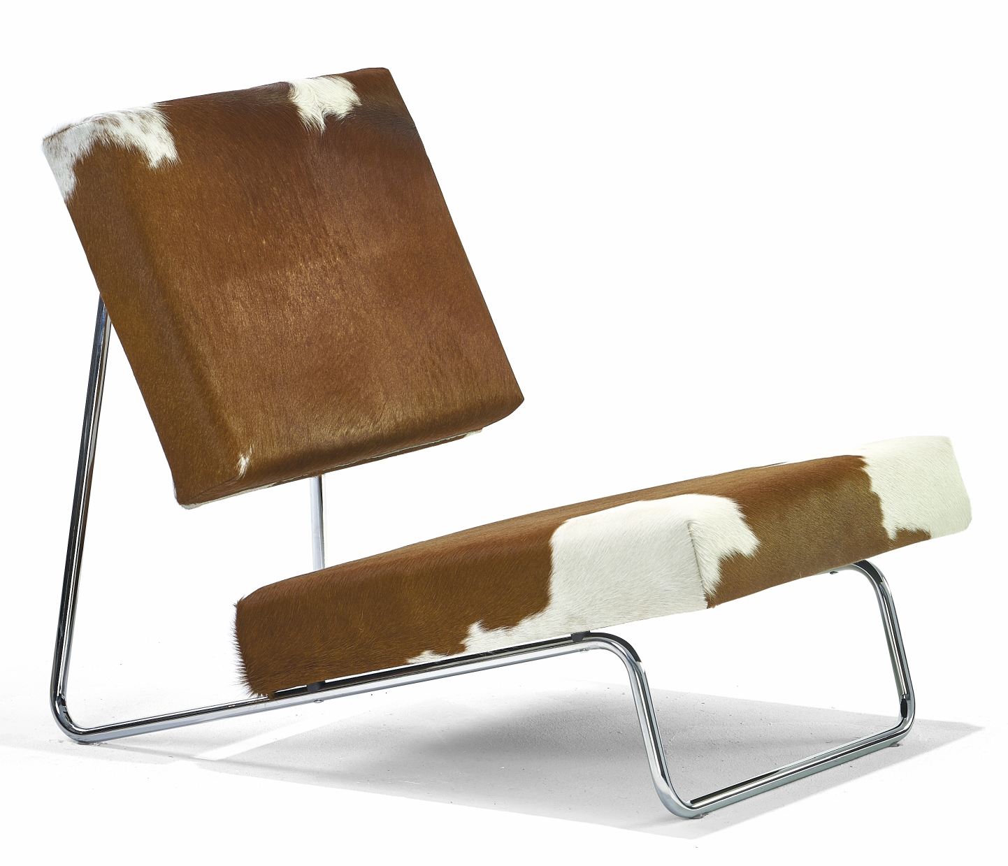 Hirche Lounge Chair fauteuil met koeienhuid Richard Lampert