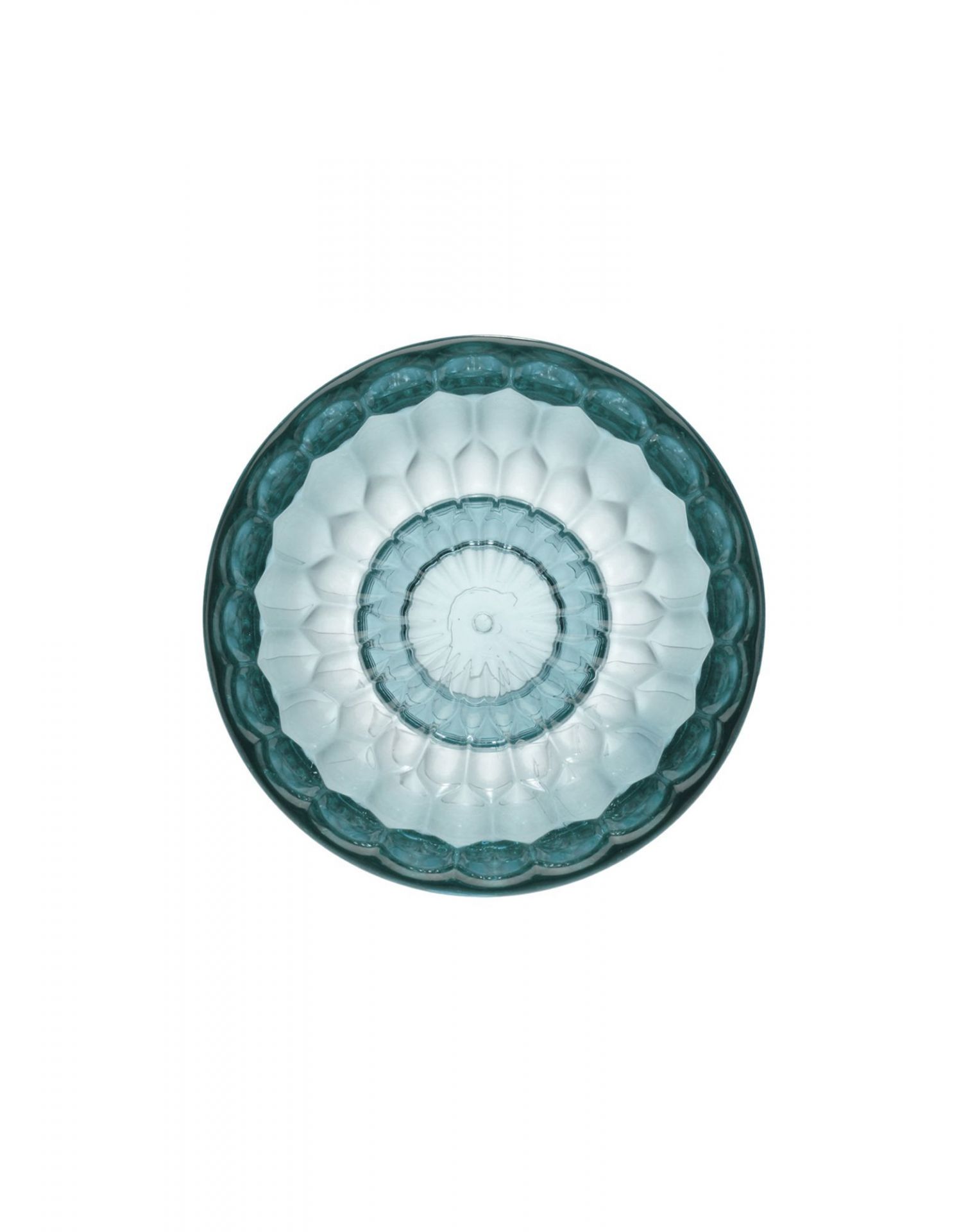 Nahaufnahme des blauen Kartell Jellies Coat Hangers Garderobenhakens mit dekorativem, facettiertem Design.