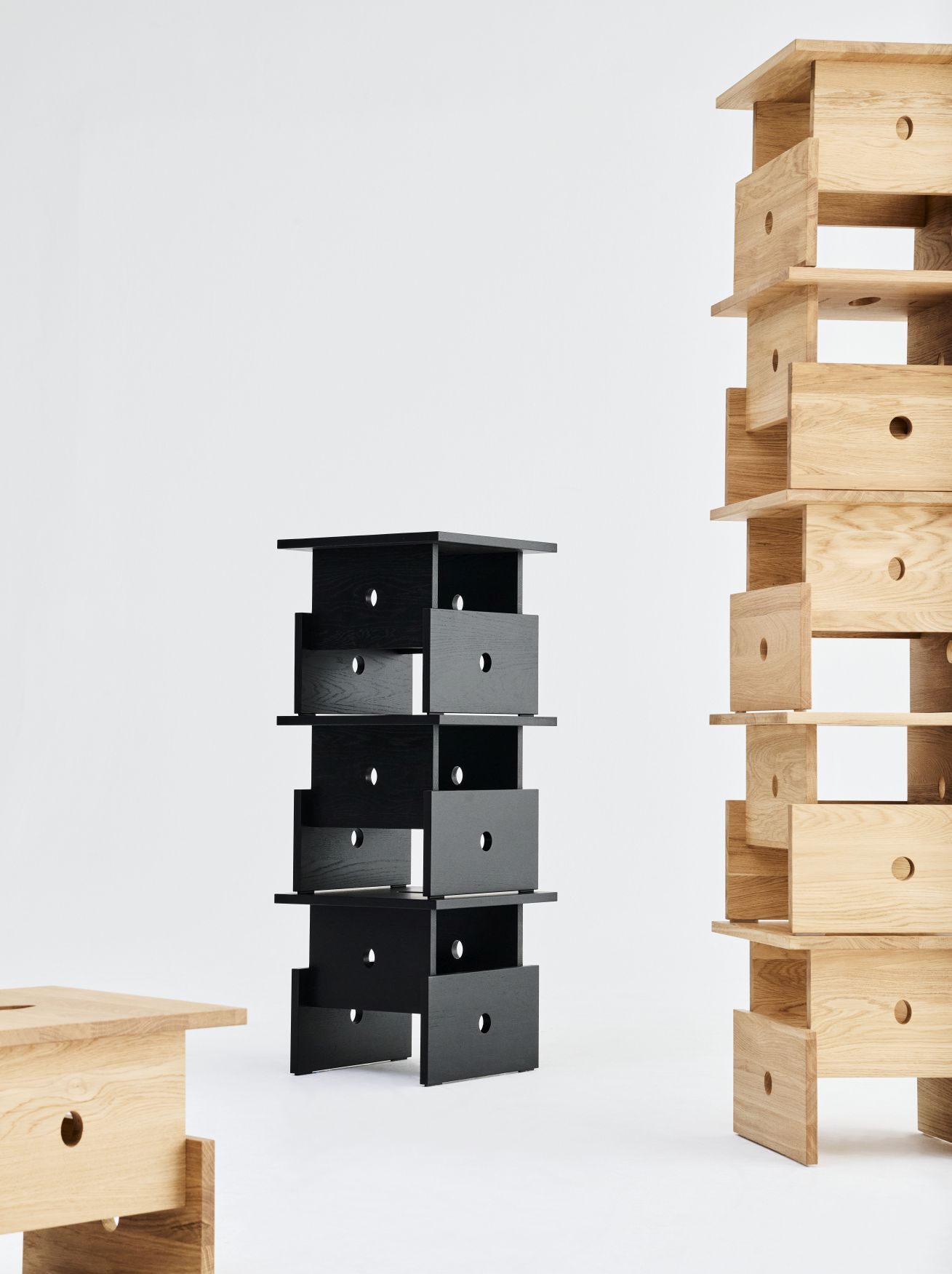 Wood Box salontafel Hay eikenhout zwart, lak op waterbasis