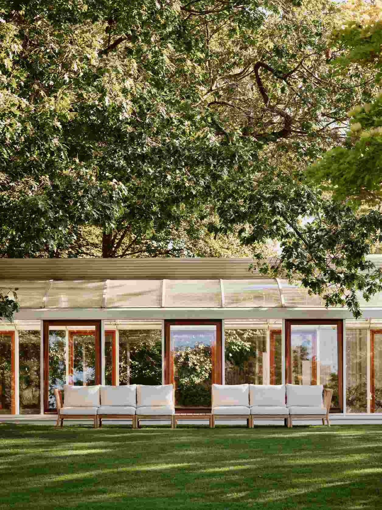 Tradition-bank tussenmodule voor buiten van Skagerak by Fritz Hansen