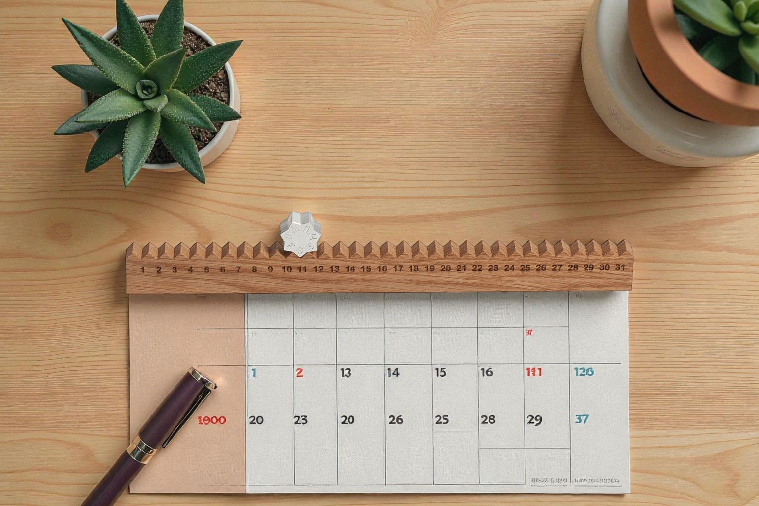 Kalender: maandelijkse metingen Side by Side