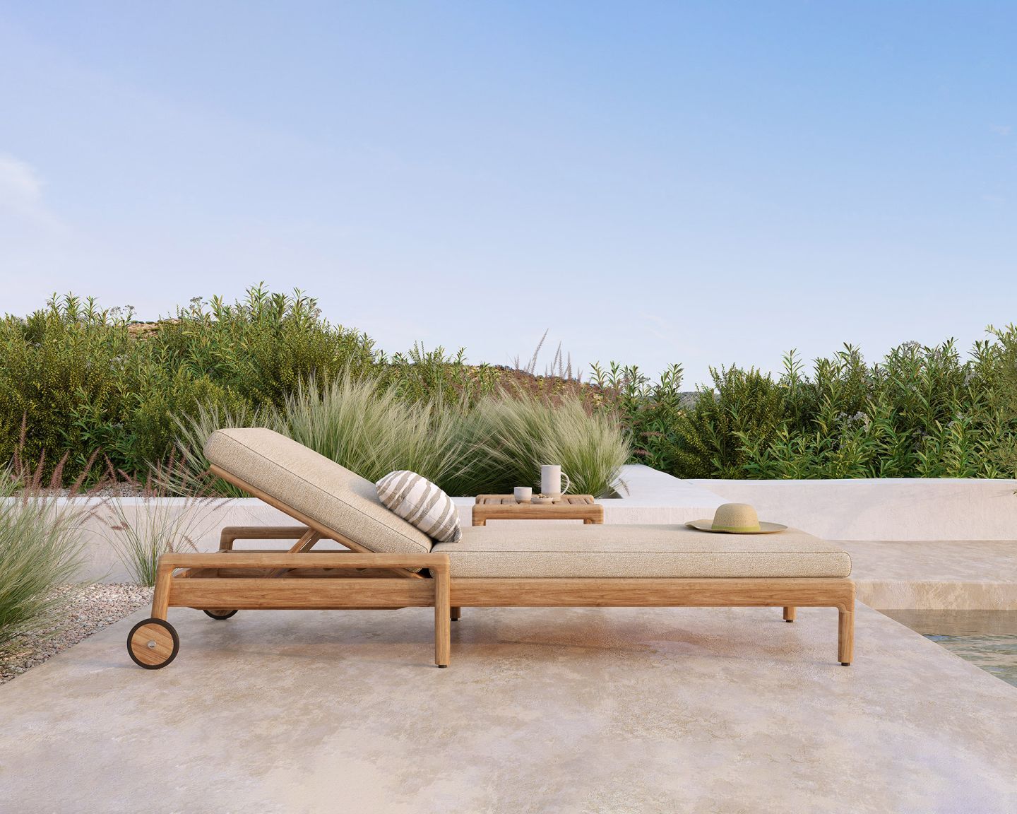 Kussen voor Jack Outdoor-ligstoel Natural Ethnicraft
