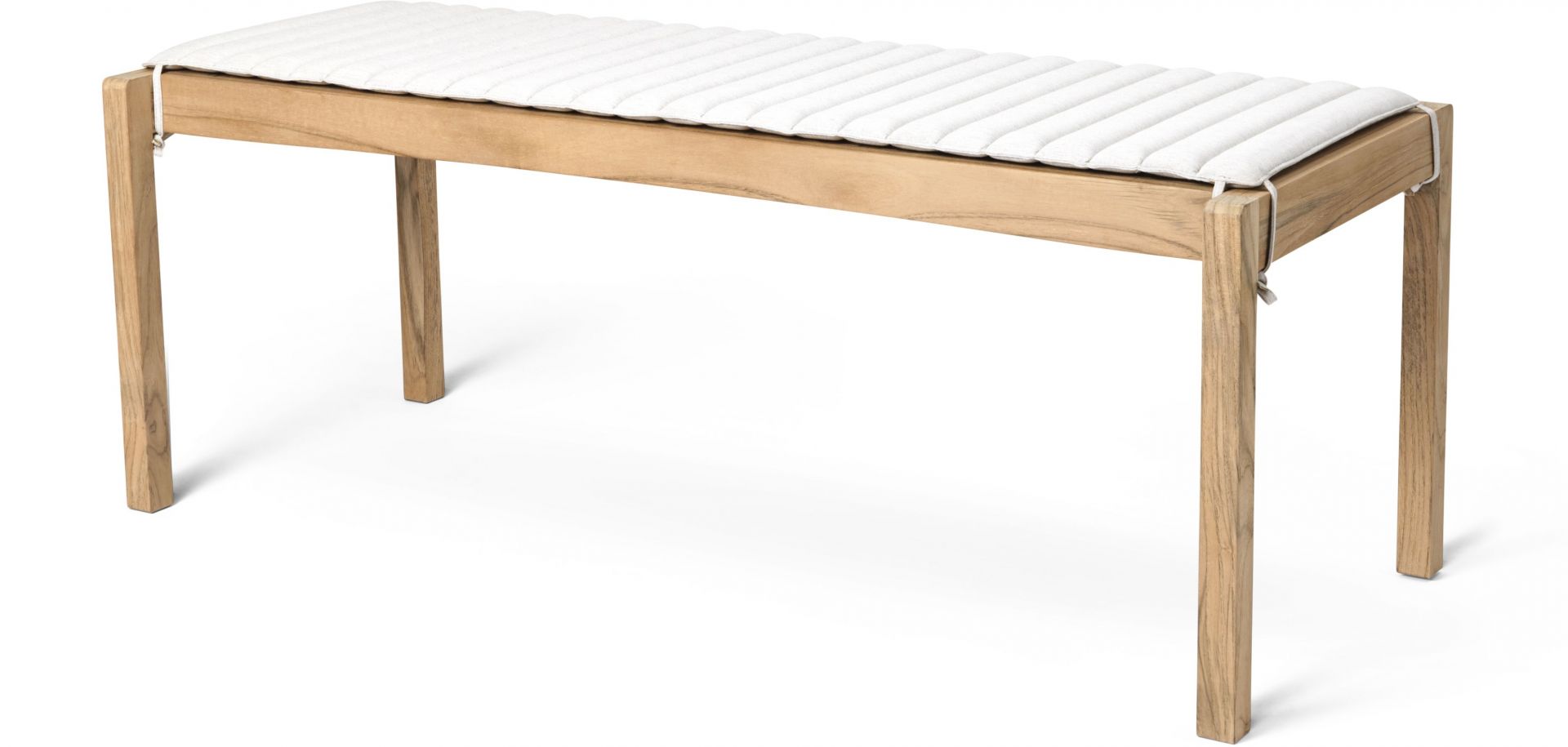 CU AH912 Kissen für Carl Hansen & Søn AH912 Bank/Tisch, Outdoor, weißes Polster.