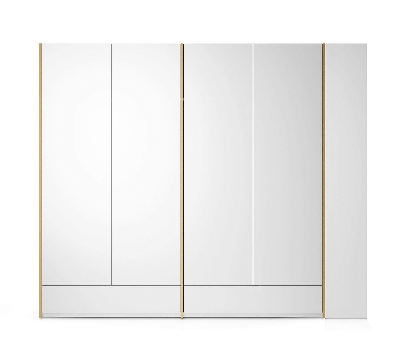 MODULAR PLUS kastcombinatie: dubbele kast met 2 laden en aanbouwkast rechts van Müller Möbelwerkstätten