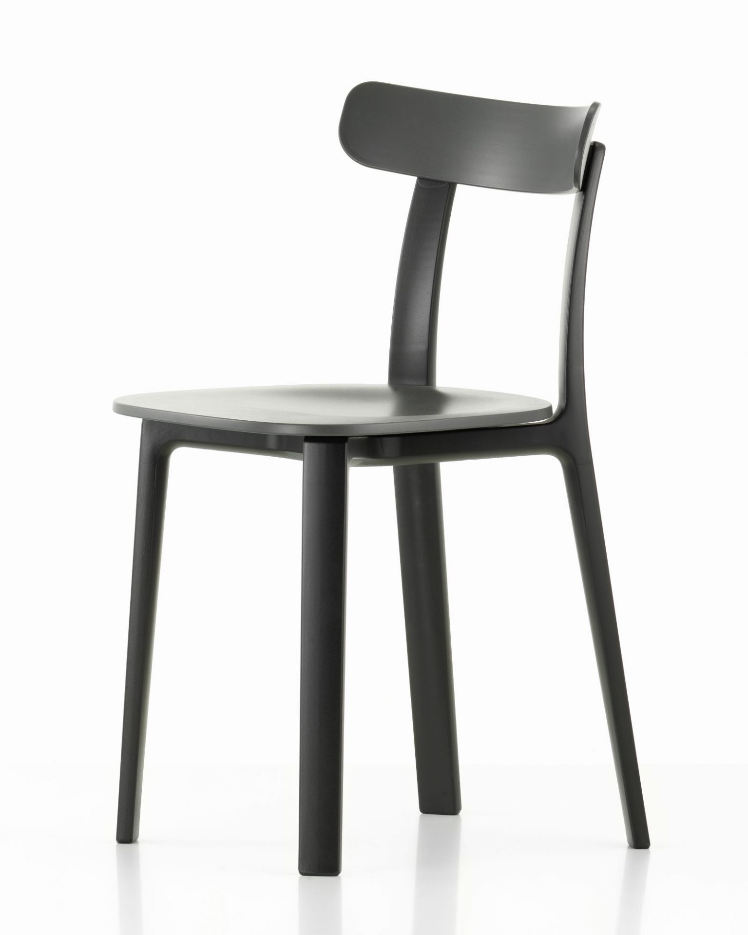 Grauer All Plastic Chair von Vitra, ein moderner Outdoor Stuhl aus robustem Kunststoff.